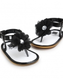 נעלי תינוקות לתינוקות סנדלים דירות לפעוטות פרימיום סוליית גומי רכה נגד החלקה קיץ פרח תחרה נעל הליכון ראשונה
