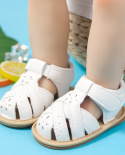 أحذية أطفال رضع صنادل أطفال أولادي بناتي فيلكرو مطاط أسفل الأطفال حديثي الولادة مانع للانزلاق