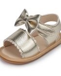 נעלי תינוקות נעלי ילדה נעלי ילדה קיץ חדשות סנדלי ילדה עור pu סוליית גומי קשת נגד החלקה יילוד עריסה ראשונה