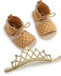 קיץ סנדלי תינוק ילדה נעלי תינוקות חדשות נקודות שטוחות פעוט תחרה לתינוקות תחרה רכה סוליה רכה סנדלי קיץ נעלי החלקה עריסה