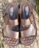 مريح الشقق الصنادل الرجال أحذية الصيف الانزلاق على حذاء منصة لينة
