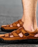 2022 Sandalias clásicas de verano para hombre Zapatos casuales de cuero para exteriores Roma Hola