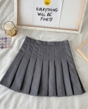  2022 New Black Skirt Female Summer High Waist Gothic Anti Glare A Line