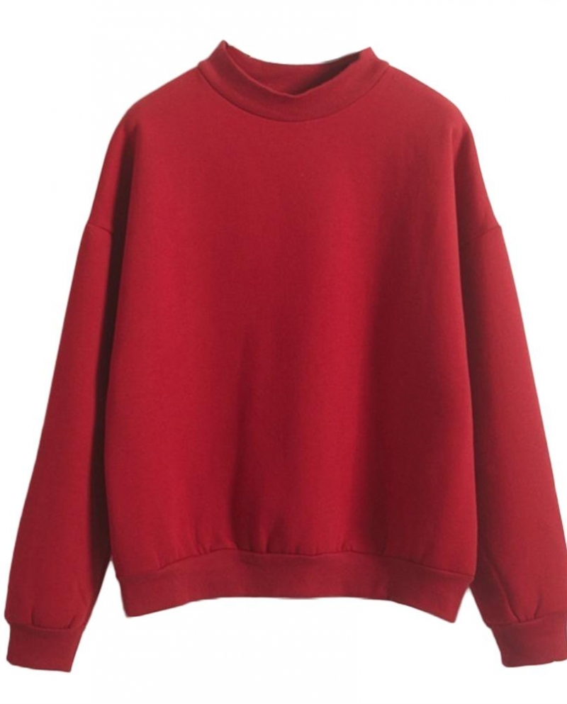  Pullover Women Sweatshirt Autumn Winter Casual Sport Hoodies Solid Col