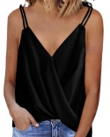  Summer Lady Camisole Blouse Fashion Elegant Double Slings Cool Women S