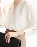  2022 Spring Fashion Women Shirts Casual Loose Long Sleeve Solid Color 