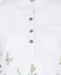  Loose Blouse Women Casual Stand Collar Buttons Female Shirts Blusas Vi