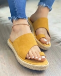  2022 Plus Size 43 Casual Flat Sandals Pinch Toe Slippers For Women Sum
