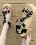  Women Shoes Sandals Ins Tide 2022 New Female Summer Flowers Flat Fashi
