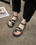  Flat Sandals For Women 2022 Summer New Pinch Toe Soft Bottom Open Toe 