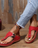  New Plus Size Womens Summer Sandals Woman Metal Decoration Casual Fla