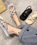 2022 Hot Selling Women Sandals Summer New Fashion All Match Sandals No