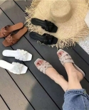  Women Brand Slippers Summer Slides Open Toe Flat Casual Shoes Leisure 
