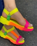  2022 Big Size 43 Multi Colors Casual Shoes Beach Sandals Woman Flat Dr