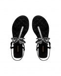 Womens Sandals 2022 Summer New Bow Bling Open Pinch Toe Flat Women Be