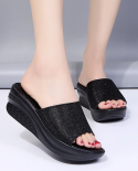  2022 New Fashion Womens Sandals Lady Waterproof Platform Casual Mid H