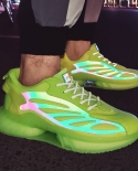 Luminous Men Sneakers Hot New Cushioning Running Sport Shoes Tamaño grande