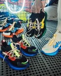 Hot New Sneakers Hombres Street Trend Amortiguación Deportes Zapatillas para correr para