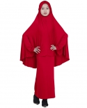 2 pièces robe Hijab Abaya robe musulmane Dubai fille Jilbabs Abayas saoudien Ar