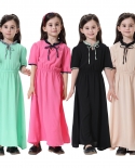 Roupas para crianças muçulmanas para meninas Abaya Muçulmana Vestido para meninas Abaya Midd