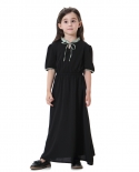 Ropa musulmana para niños Niñas Abaya Vestido de niña musulmana Niños Abaya Midd