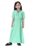 Roupas para crianças muçulmanas para meninas Abaya Muçulmana Vestido para meninas Abaya Midd