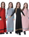  Muslim Children Abaya Girls Long Robe Gowns Maxi Dress Kimono Jubah Ra