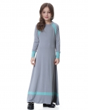 Enfants musulmans Abaya filles longue Robe robes Maxi robe Kimono Jubah Ra