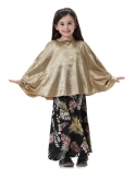 Enfants Girs 2pcs Robe Longue Ensemble Arabe Enfants Abaya Dubai Kaftan Musl