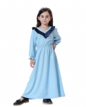 عباية أطفال دبي قفطان مسلم فستان طويل تركي إسلامي فانوس كم