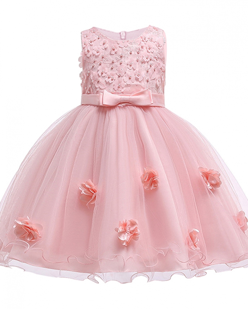 שמלת ילדה שמלת ילדים שמלת פרח נטו גזה טוטו נסיכת שמלת אבא
