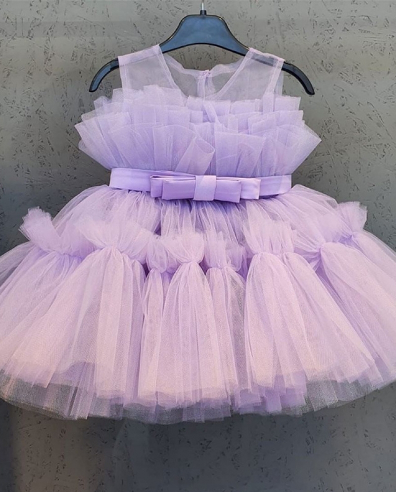 שמלות נסיכה לילדה חתונה קיץ גזה מסיבה אלגנטית תינוקת