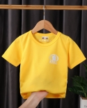 Camiseta de algodón 100 para niños, camisetas de manga corta para bebés y niñas, así que