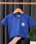 Camiseta de algodón 100 para niños, camisetas de manga corta para bebés y niñas, así que