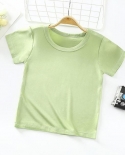 Ropa de verano para niños, bebés, niños, niñas, 100 algodón, camisetas deportivas, tela