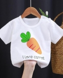 Nuevas camisetas de manga corta de verano para niños 100 ropa de algodón para niños G