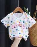 Ropa para niños Verano Nueva llegada Niños Bebé Top Camiseta básica 100