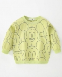 Bebé niños niñas Casual rayas Mickey suéter primavera otoño nuevo niño