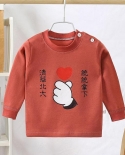 Ropa de bebé recién nacido Camiseta de algodón de manga larga para niños Spring Aut