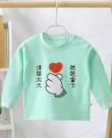 Ropa de bebé recién nacido Camiseta de algodón de manga larga para niños Spring Aut