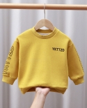 0 6 Years Autumn Toddler Baby Girls Boys Letter Sweatshirts Tops Kids 
