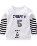 0 6y Fake Two Boys Long Sleeved T Shirt Cotton  New Trend Spring Autum