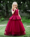  2022 Summer Baby Girl Dress For Party Birthday France Fashion Patchwor