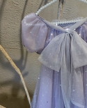  Casual Princess Dress For Girl Summer Fairy Puff Sleeve Baby Girl Dres