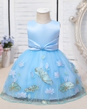  0 4 Years Baby Girl Dress Embroidered Mesh Baby Girl Princess Dress Sw