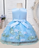  0 4 Years Baby Girl Dress Embroidered Mesh Baby Girl Princess Dress Sw