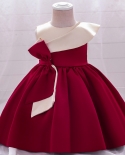  Baby Girl Dress Bow Knot Forged Fabric Fashion Girl Princess Dress Swe
