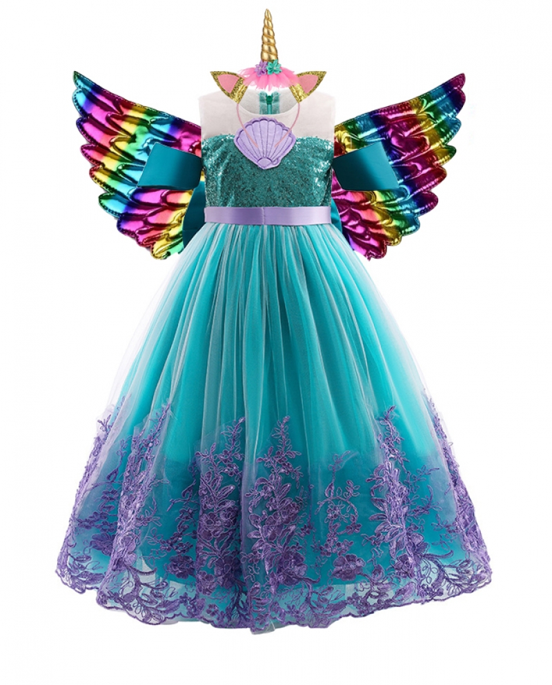 Unicorn puffy 2024 dress