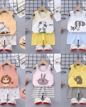 Bambini Uni Set Di Abbigliamento Neonato Senza Maniche Topsshort Costume