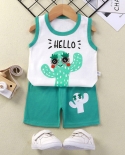 Ensembles de vêtements pour enfants Uni Infant Toddler Sleeveless Topsshort Costum